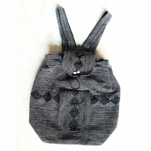 Handmade Backpack black and white